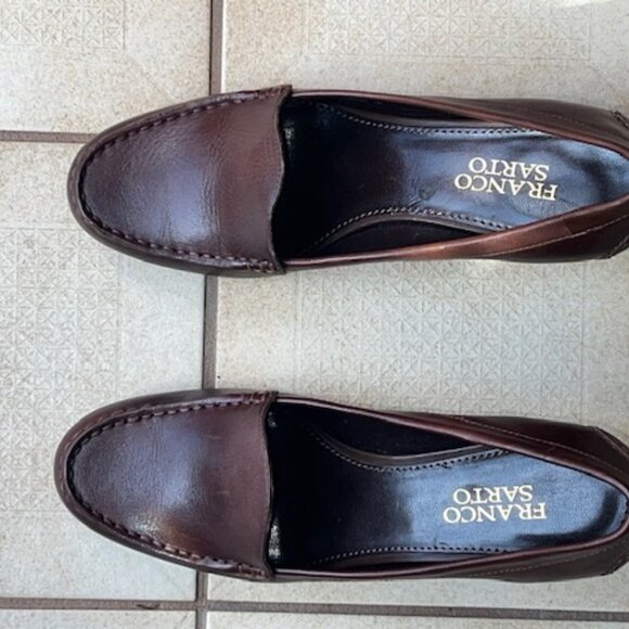 Franco Sarto Brown Leather Shoes - Picture 1 of 2